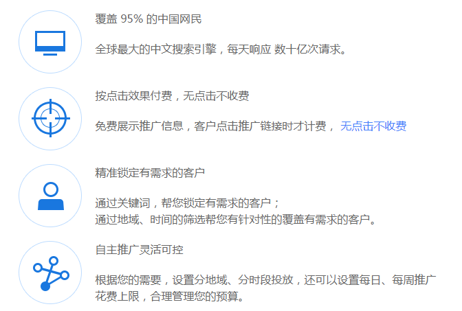 百度推广广告的优势是？与其他的传统推广方式的区别？