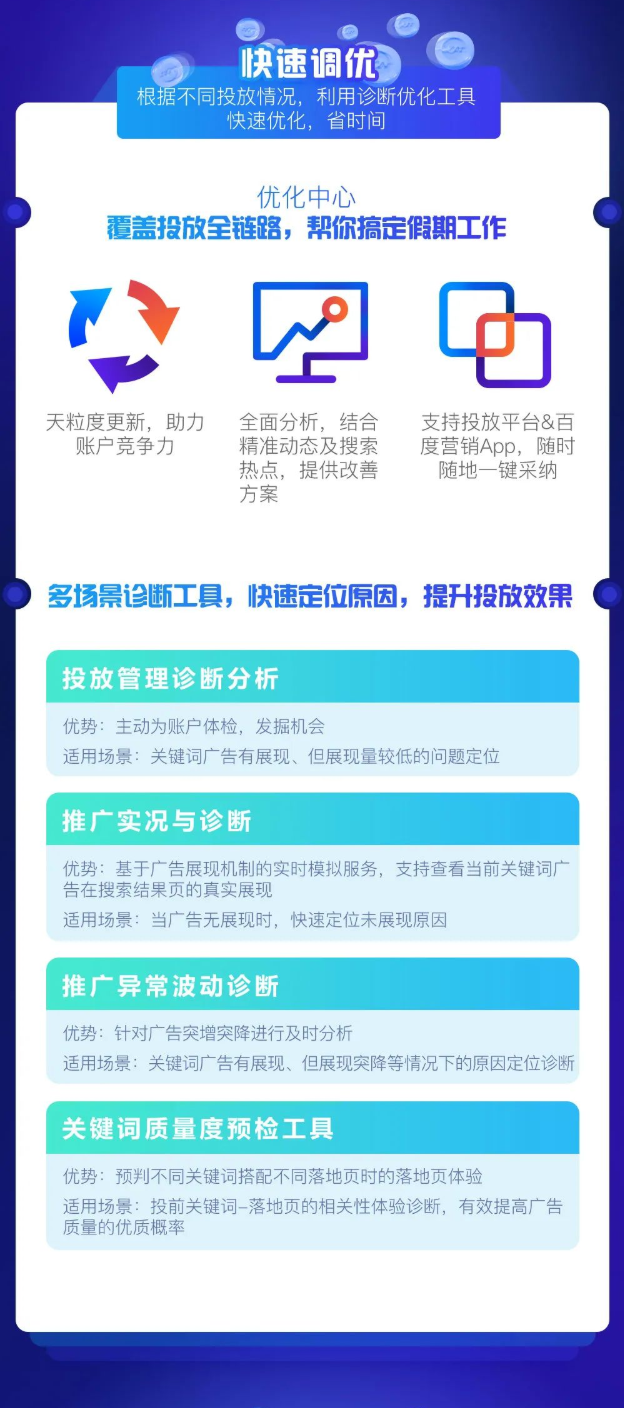 根据关键词质量度的精准指导，优化广告质量